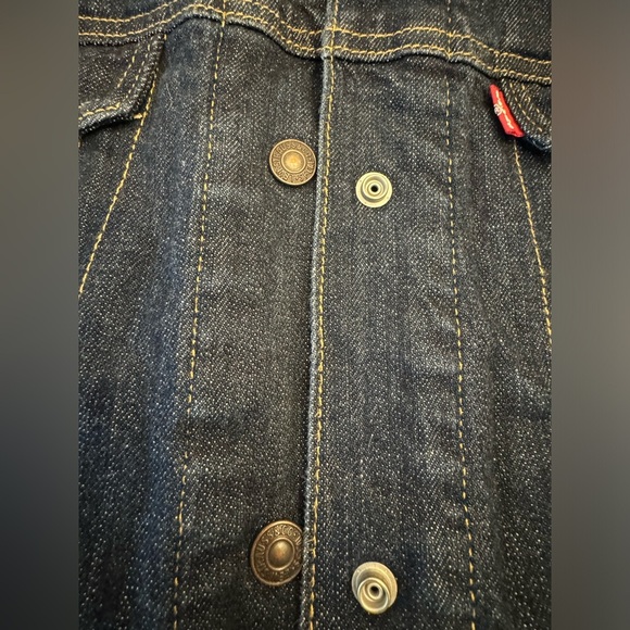 Levi's Jean Jacket w Sherpa & Quilted Lining, sz M - Picture 3 of 13